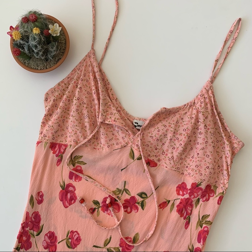 • y2k floral maxi dress •